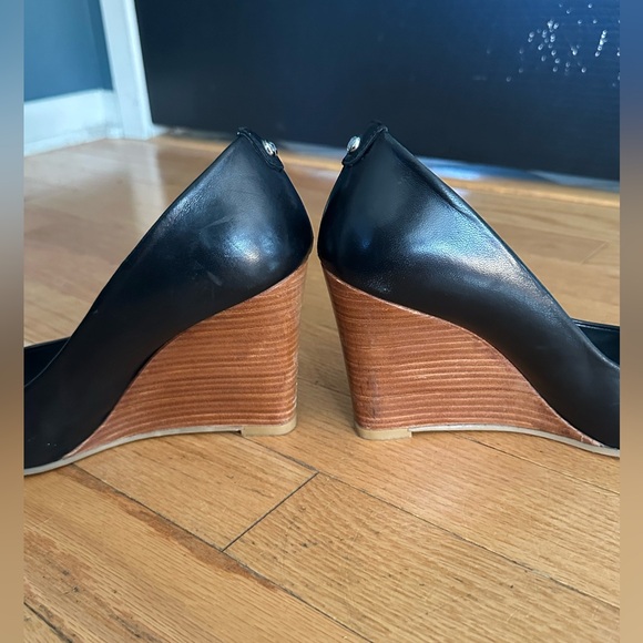 Stuart Weitzman Peep Toe Wedge Heel - Picture 6 of 7